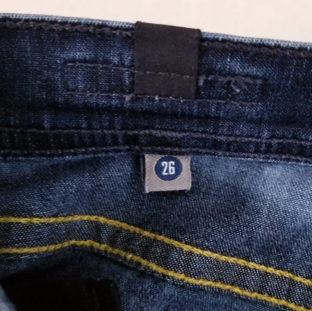 COH Citizens of Humanity Dani Cropped Straight Leg Cuffed Blue Jeans Sz 26 - Picture 11 of 13